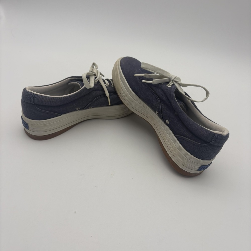Keds Canvas Low-Top Sneakers in Navy and White